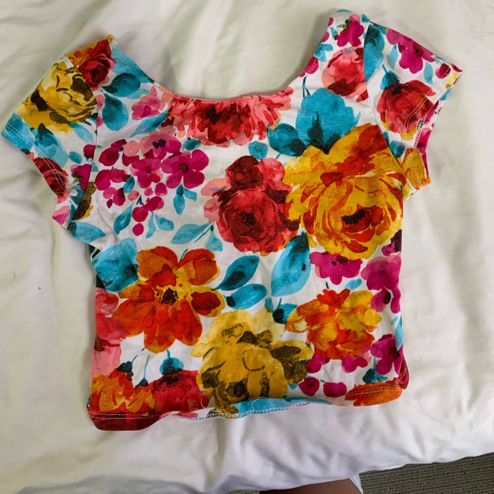 Floral crop top